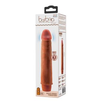 Barbara Dwarf Realistic Vibrator 21.5 cm Brown