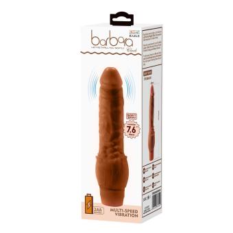 Barbara Clark Realistic Vibrator 19.5 cm Brown