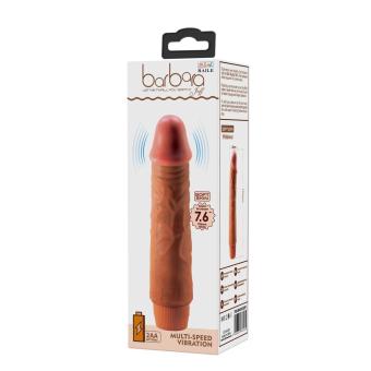 Barbara Jeff Realistic Vibrator 19.5cm Brown