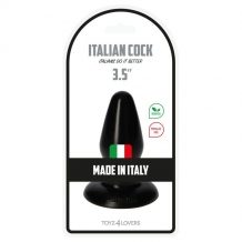 ITALIAN COCK 3.5'' BUTTPLUG BLACK