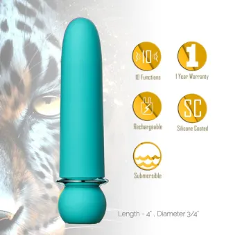 JAGUAR 10-Function Silicone Coated Super-Charged Bullet YELLOW