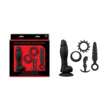 Jovial anal sex kit with realistic dildo and cock rings