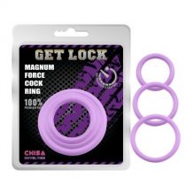 Magnum Force Purple Cock Rings Set