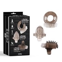 VIBRATING COCK/TONG/FINGER RING SET