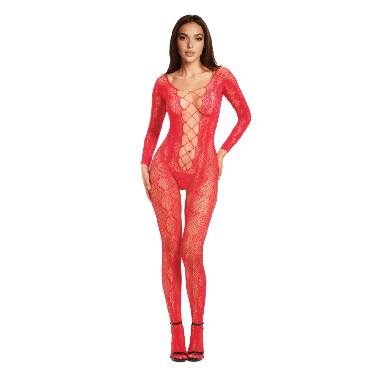 MYU Lace Bodystocking Red