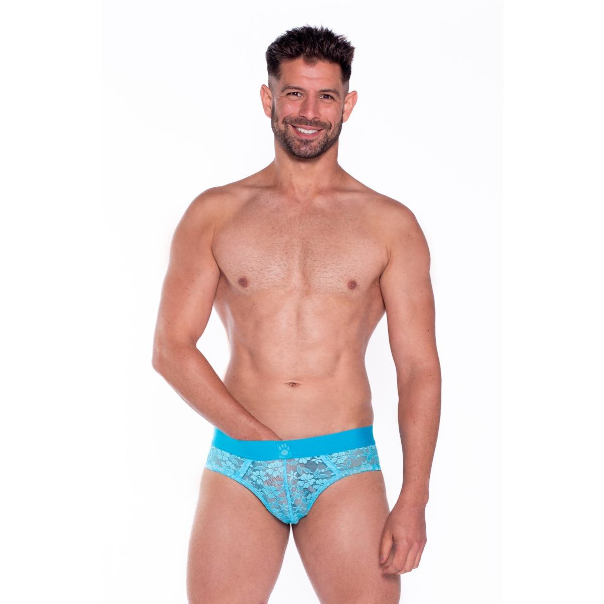 Prowler Neon Blue Lace Brief X Large
