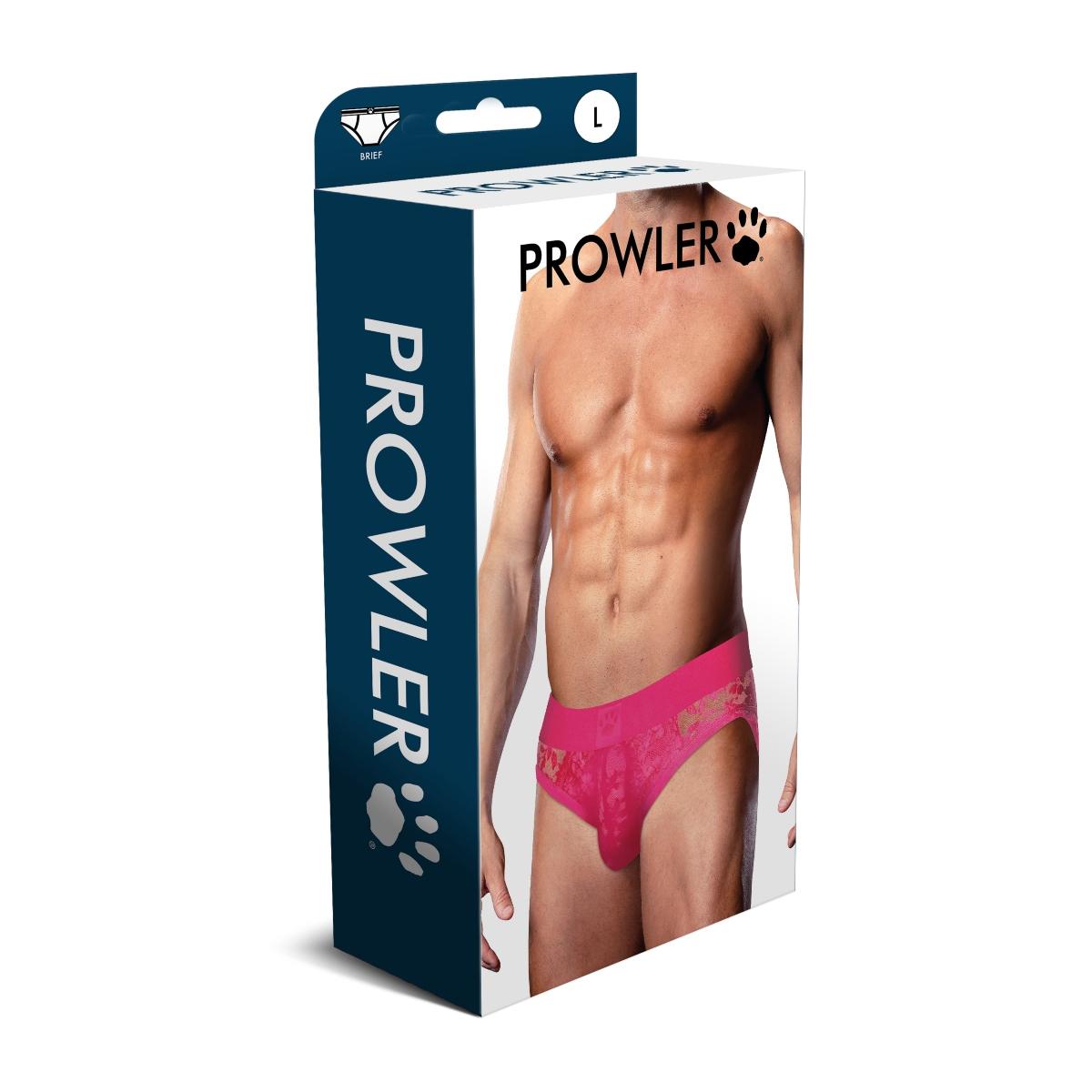 Prowler Pink Lace Brief Large