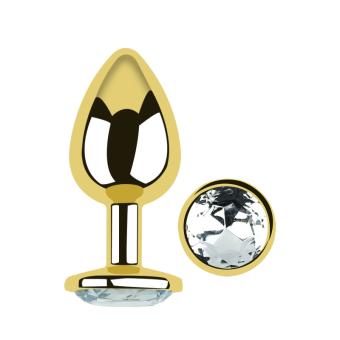 GOLD ROUND WHITE SMALL