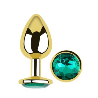 GOLD ROUND DARK GREEN MEDIUM