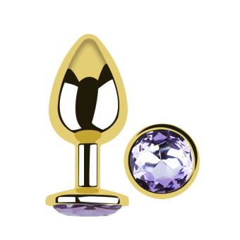 GOLD ROUND PURPLE LARGE
