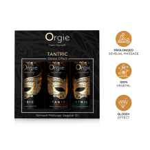 TANTRIC SENSUAL MASSAGE OILS 3 x 30ml  Set Mini Size Collection