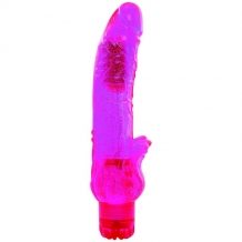 VIBRATORE JAMMY JELLY FLAME GLITTER PINK